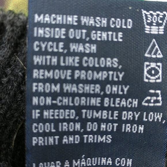 Nautica Charcoal Cable Long Sweater size Large - Picture 6 of 10